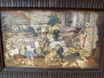 Borduurwerk (6) - 38 cm - Augsburg geborduurde gravures /