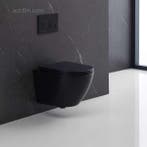2 x Design Hangtoilet Tornado Mat zwart -..., Ophalen