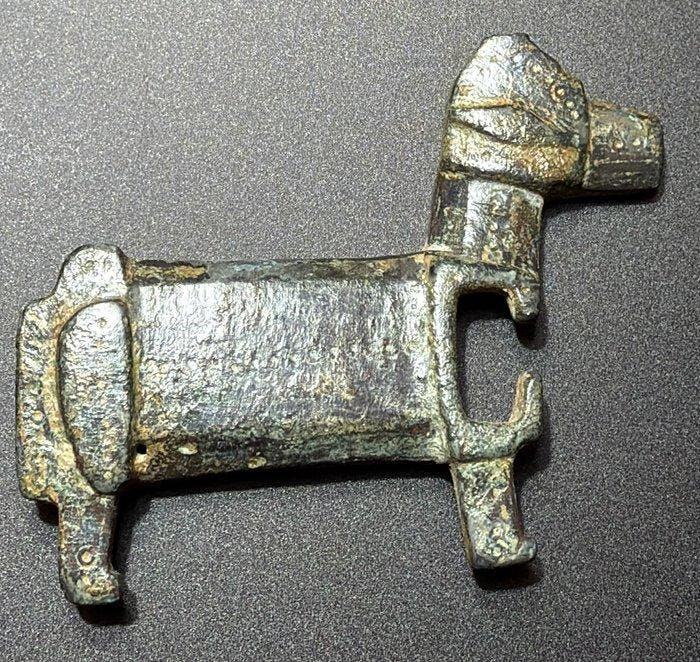 Laat-Romeins / Vroeg-Byzantijns Brons Zeldzaam zoomorfe, Antiquités & Art, Antiquités | Autres Antiquités