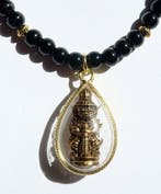 Obsidiaan - Halsketting - Talisman Beschermengel Yaksha -