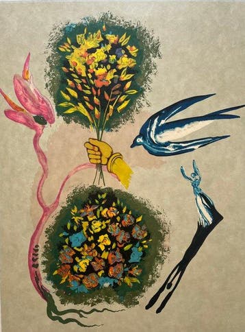 Salvador Dali (1904-1989) - Apparition of the Rose