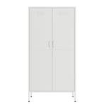 Lendo Online Armoire Vestiaire 90x50x180 cm Métal Blanc