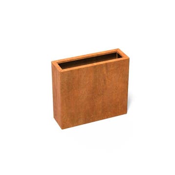 Cortenstaal plantenbak ‘Connect’ 90x30x80cm - Met bodem, Nieuw, Metaal, 60 tot 100 cm, 60 cm of meer