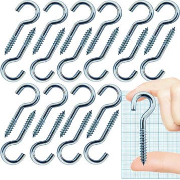 Schroefhaken 80mm - 20 stuks verzinkte uitvoering, Verzenden, Nieuw