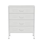 Lendo Online Commode 80x40x100 cm Métal Blanc, Huis en Inrichting, Kasten | Ladekasten, Nieuw