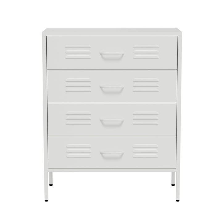 Lendo Online Commode 80x40x100 cm Métal Blanc, Huis en Inrichting, Kasten | Ladekasten