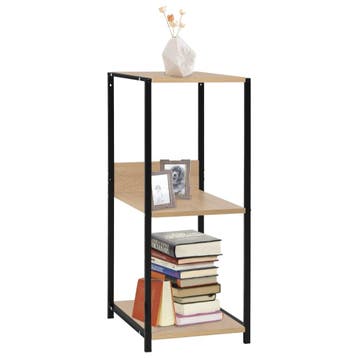 vidaXL Boekenkast 33,5x39,6x79,7 cm bewerkt hout zwart en, Verzenden, Nieuw