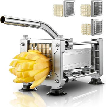 Frietsnijder RVS met 3 messen | Retour deal | 29% korting, Verzenden, Nieuw