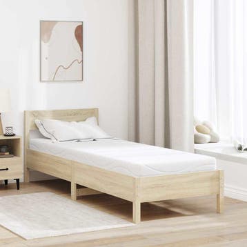 vidaXL Matras Medium 80 x 200 cm Wit, Verzenden, Nieuw