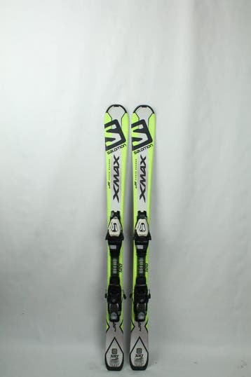Refurbished - Ski - Salomon X max jr yellow - 120, Sport en Fitness, Skiën en Langlaufen, Gebruikt, 100 tot 140 cm, Salomon, Ophalen of Verzenden