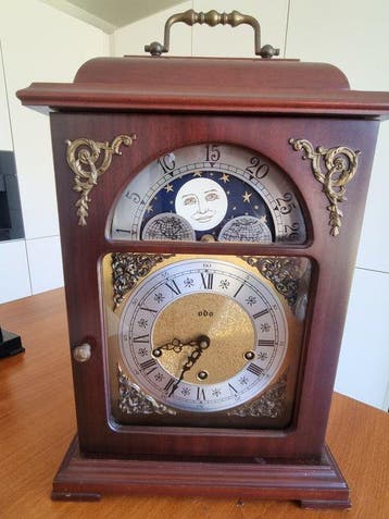 Tafelklok Frans design Metaal, Messing, Brons - 1970-1980 -, Antiquités & Art, Antiquités | Horloges