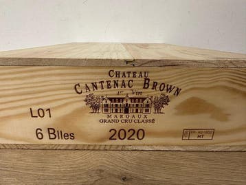 2020 Chateau Cantenac Brown - Margaux Grand Cru Classé - 6, Nieuw