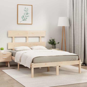 vidaXL Bedframe massief hout 160x200 cm, Verzenden