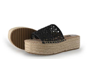 Xti Sandalen in maat 39 Zwart, Zwart, Sandalen of Muiltjes, Zo goed als nieuw, Xti