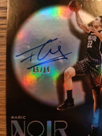 2024/25 Panini Noir Franz Wagner SHA-FWA /15 Auto Carte