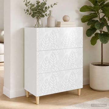 vidaXL Ladekast Hoogglans Wit 66 x 34,5 x 90 cm Bewerkt hout, Verzenden, Nieuw