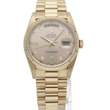 Rolex - Day date watch 10P diamond - 18238A(S) - Homme -, Nieuw