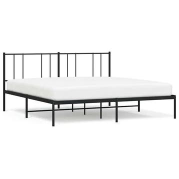 Bedframe 200x200 zwart | Tweede kansje | OP = OP, Huis en Inrichting, Slaapkamer | Bedden, Verzenden, Tweepersoons, Zo goed als nieuw