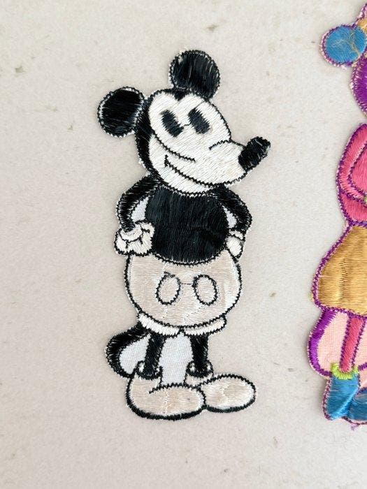 Mickey Mouse - 3 Applique - 1930, Verzamelen, Disney