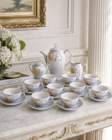 Victoria China - Service à café (23) - Porcelaine tendre -