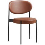 Verpan Serie 430 Stoel Leer Bruin - Eetkamerstoel -, Maison & Meubles, Verzenden