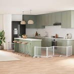 vidaXL Hondenhek inklapbaar met deur 10 panelen 800cm, Verzenden, Nieuw