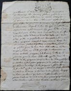 Sous le règne de Louis XV - Acte Notarié Ancien Sur Papier, Nieuw