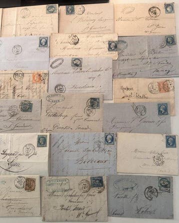 Frankrijk - Goede set van 30 klassieke brieven uit Frankrijk