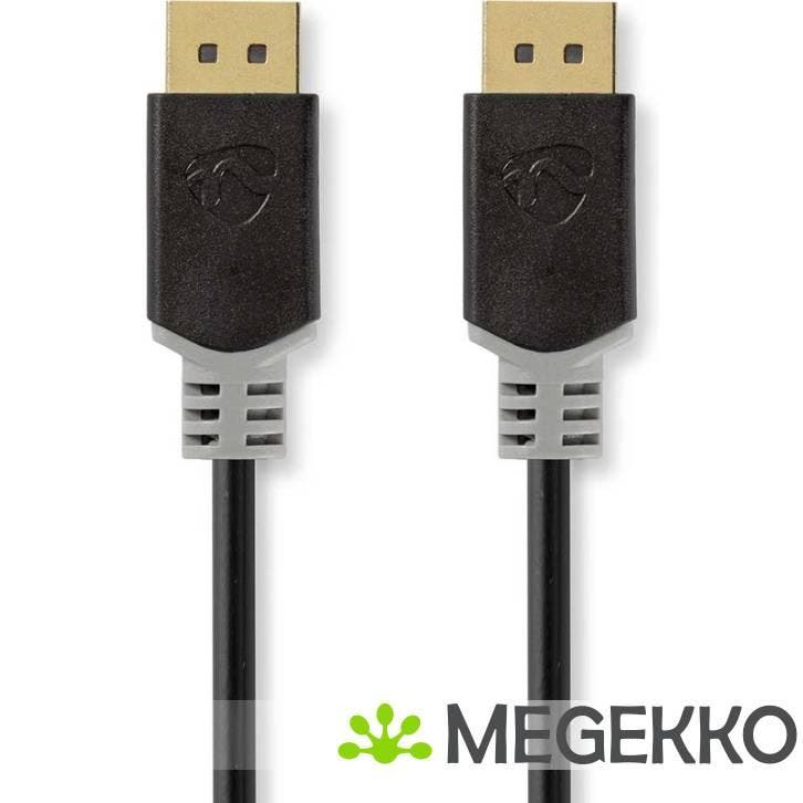 Nedis DisplayPort-Kabel Male Male 8K 60Hz 2 m, Computers en Software, Pc- en Netwerkkabels, Nieuw, Verzenden