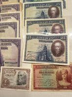 Espagne. - 40 banknotes - various dates (Sans prix de