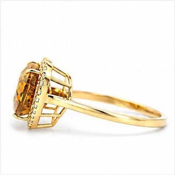 Zonder minimumprijs - Ring - 14 karaat Geel goud, 2,98 gram