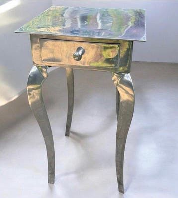 Artisanale - Bijzettafel - Aluminium - Ambachtelijk,