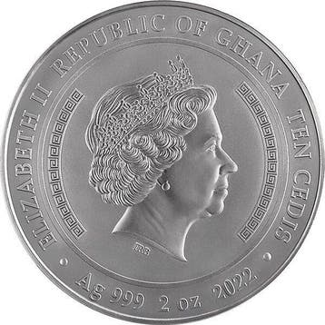 Ghana. 10 Cedis 2022 Panathenaic Prize Amphora Antique