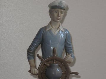 Lladró - Beeldje - Stuurman - Porselein