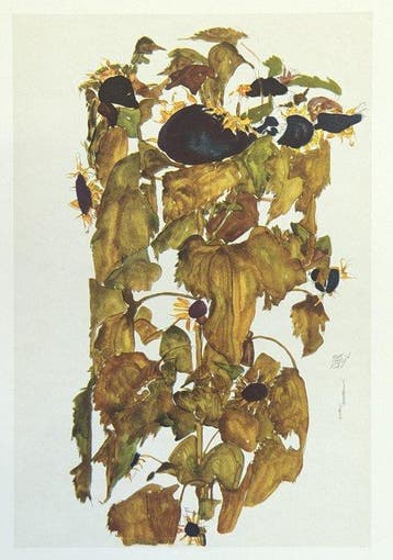 Egon Schiele (1890-1918), after - Sonnenblumen