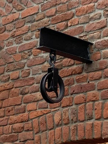 Zwarte hijshaak 220mm, Verzenden, Nieuw