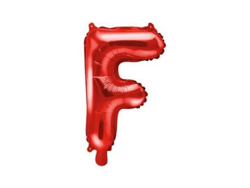 Folie Ballon Letter F Rood Leeg 35cm, Hobby en Vrije tijd, Verzenden, Nieuw