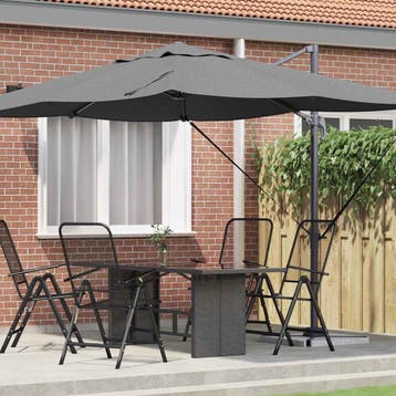 vidaXL Parasol 351 x 250 x 260 cm Polyester en Aluminium, Verzenden, Nieuw