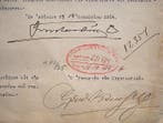 Document - Dual Signatures of King Constantine I of Greece &