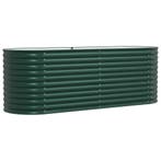 Stalen Plantenbak Groen 240cm | Tweede kansje | OP = OP, 100 cm of meer, Verzenden, Zo goed als nieuw, Metaal