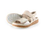Rieker Sandalen in maat 38 Beige, Verzenden, Beige, Sandalen of Muiltjes, Zo goed als nieuw