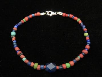 Oud-Romeins Armband van glazen kralen - 17.5 cm (Zonder