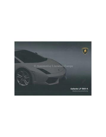 2008 LAMBORGHINI GALLARDO LP 560-4 INSTRUCTIEBOEKJE DUITS, Ophalen of Verzenden