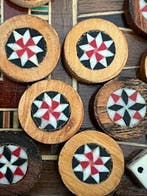 Ingelegd hout - Schaakspel - Backgammon - Hout, Antiek en Kunst
