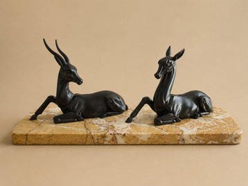 sculptuur, Grande sculpture animalière Art Déco - 21 cm -, Antiquités & Art