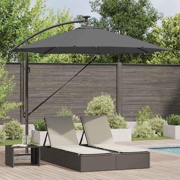 vidaXL Parasol 294 x 294 x 248 cm Polyester en Aluminium, Tuin en Terras, Verzenden, Nieuw