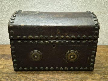 Opbergkoffer - Hout, Leder