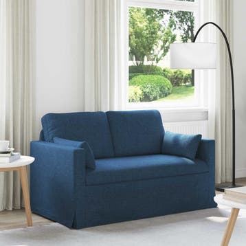 vidaXL bank / zetel Blauw 139 x 78 x 80 cm Stof, Verzenden