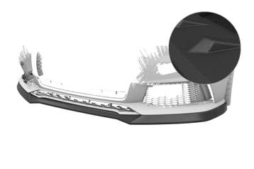 Cup spoilerlip met ABE voor Audi S1 8X CSL819-S, Autos : Pièces & Accessoires, Carrosserie & Tôlerie, Verzenden