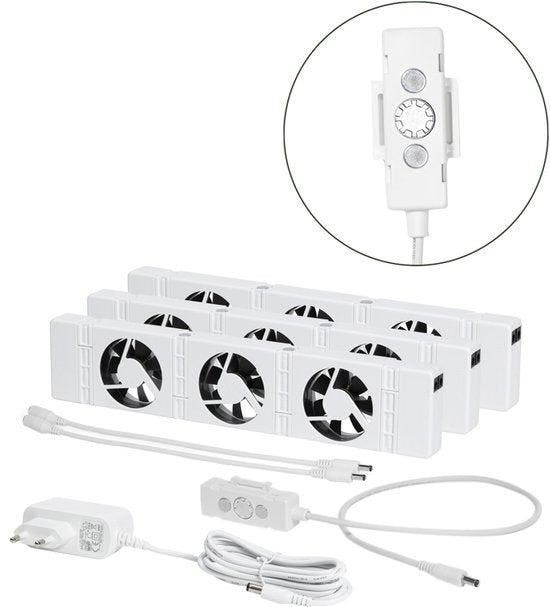 2dekans | SpeedComfort Radiator Ventilator Trio Set -, Doe-het-zelf en Bouw, Verwarming en Radiatoren, Ophalen of Verzenden